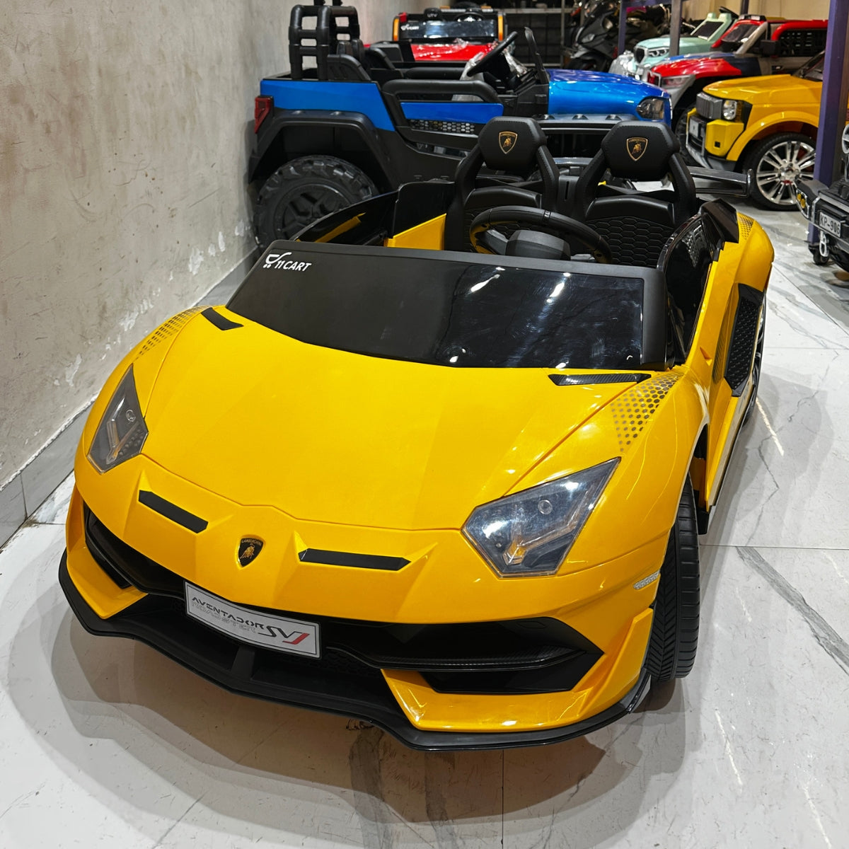 Lamborghini Aventador SVJ 2-Seater Kids Ride-On Car | 11CART