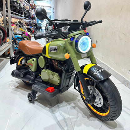 11CART Royal Enfield–Style Bullet Kids Electric Ride-On Bike