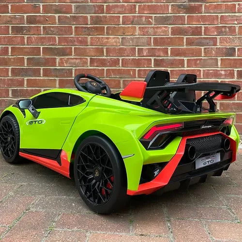 Lamborghini Huraćan STO Kids Car Green- 12V Electric ride on