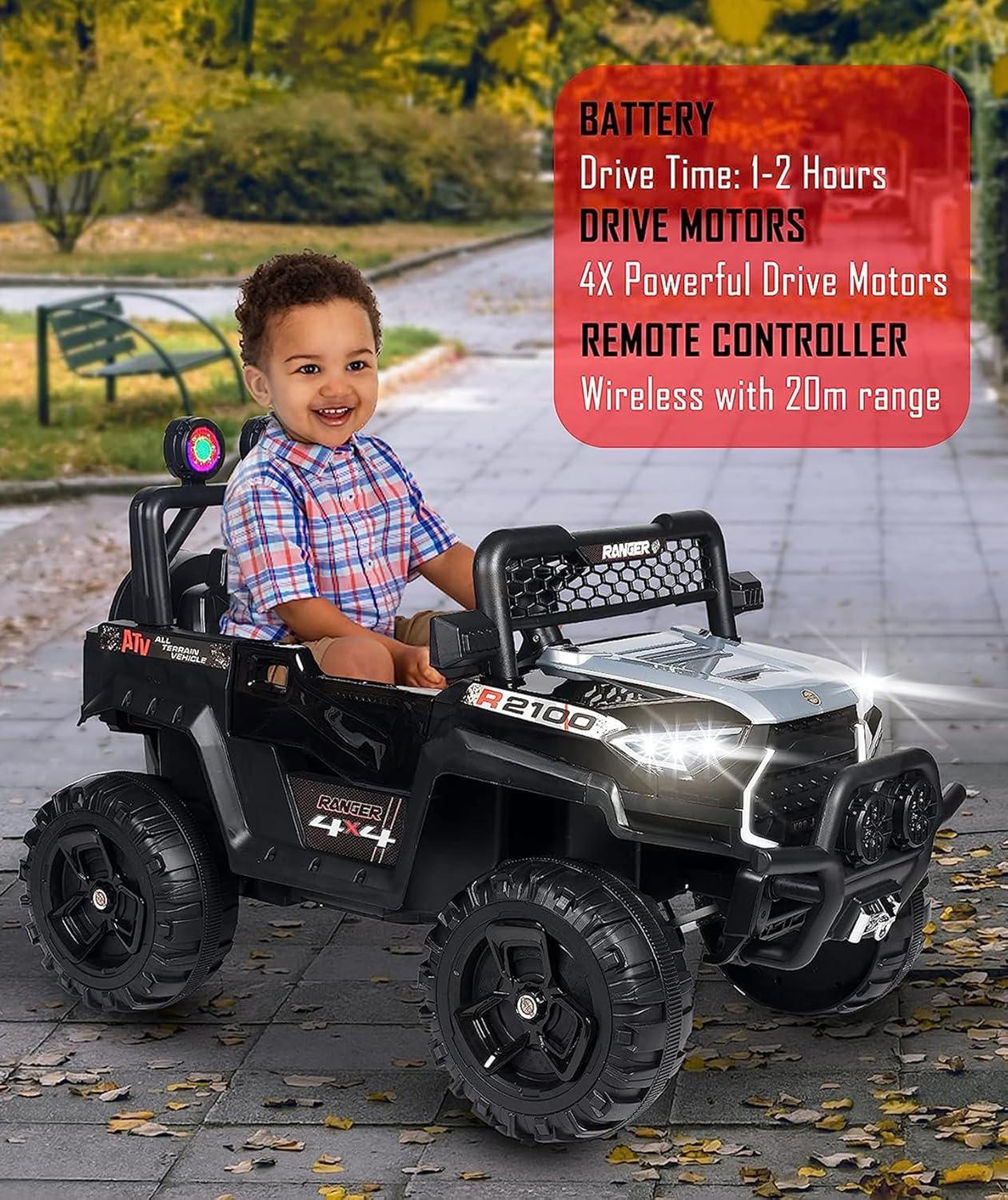 Ride-On Rechargeable Mirage Kids Jeep SUV Car with Remote Controller