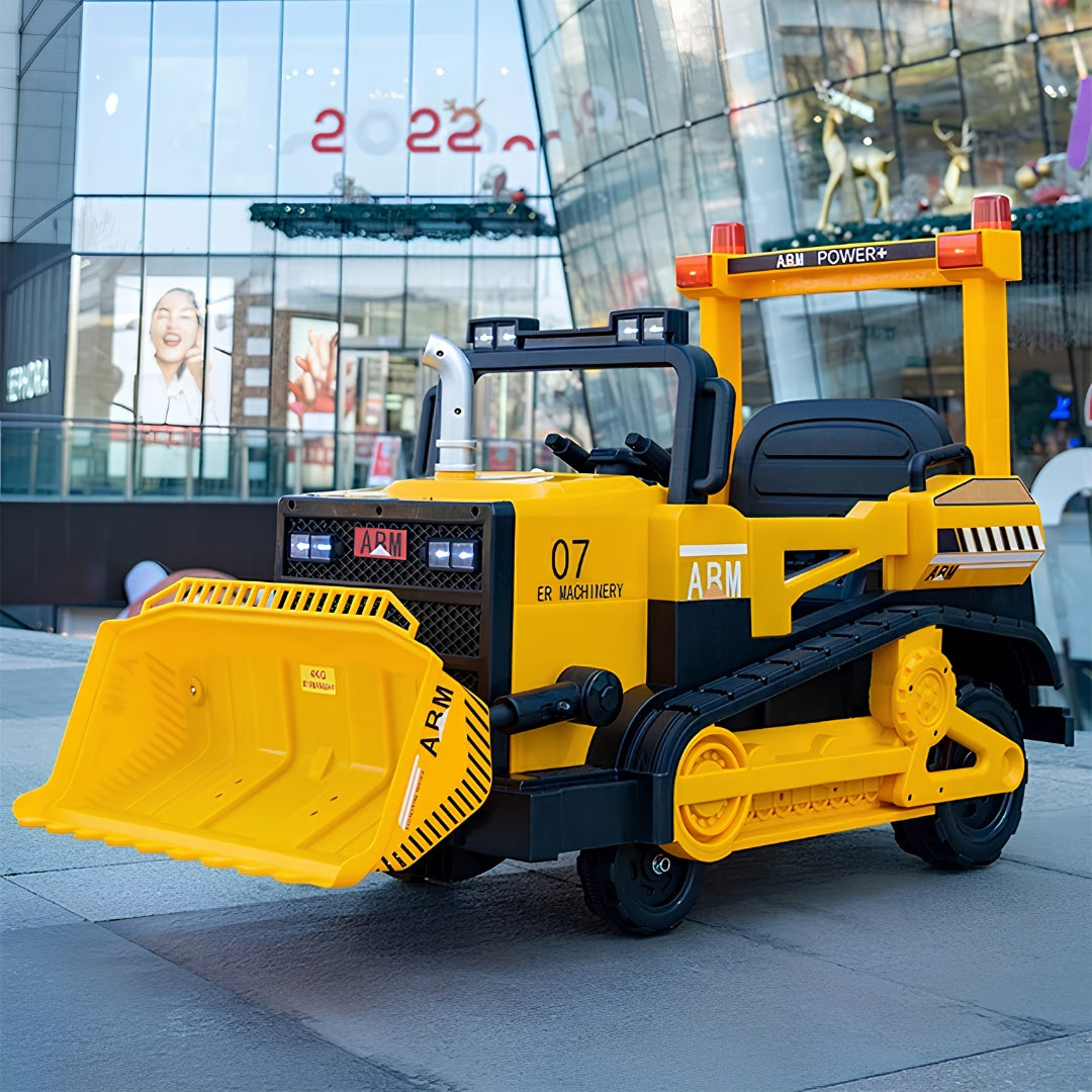 11CART Premium Kids Ride-On JCB Bulldozer – Electric Construction Vehicle