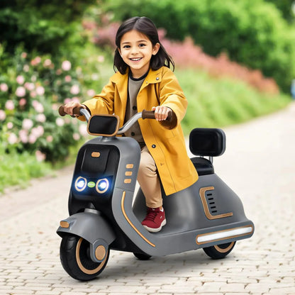 Battery-powered Vespa-style scooter for kids
