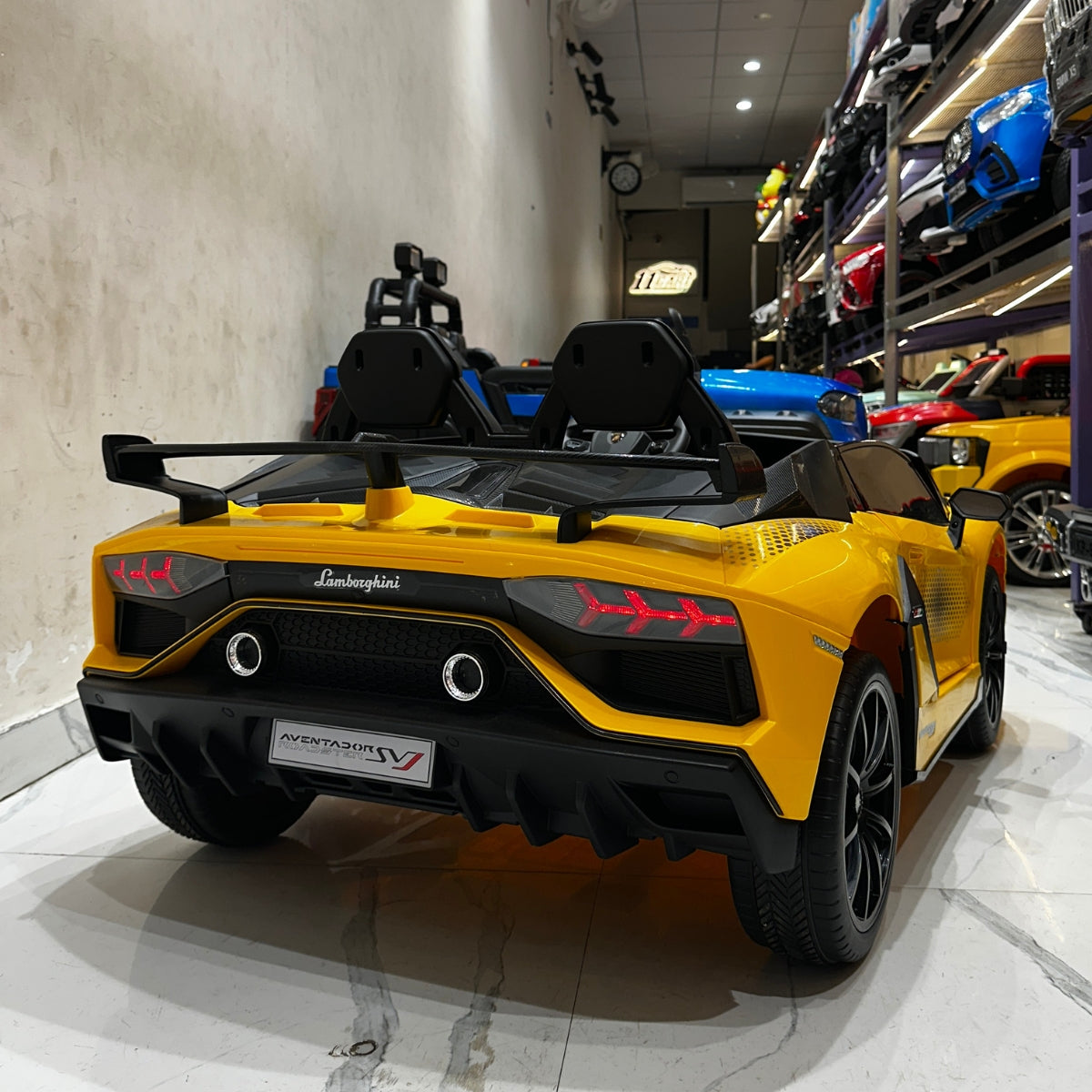 Lamborghini Aventador SVJ 2-Seater Kids Ride-On Car | 11CART