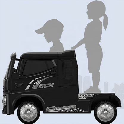 11CART Electric Ride-On Heavy-Duty Truck with Remote & Manual Drive