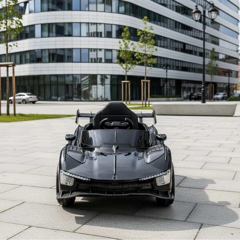 11Cart Premium 12V Kids Electric Ride-On Car with Remote Control, Music System & LED Headlights