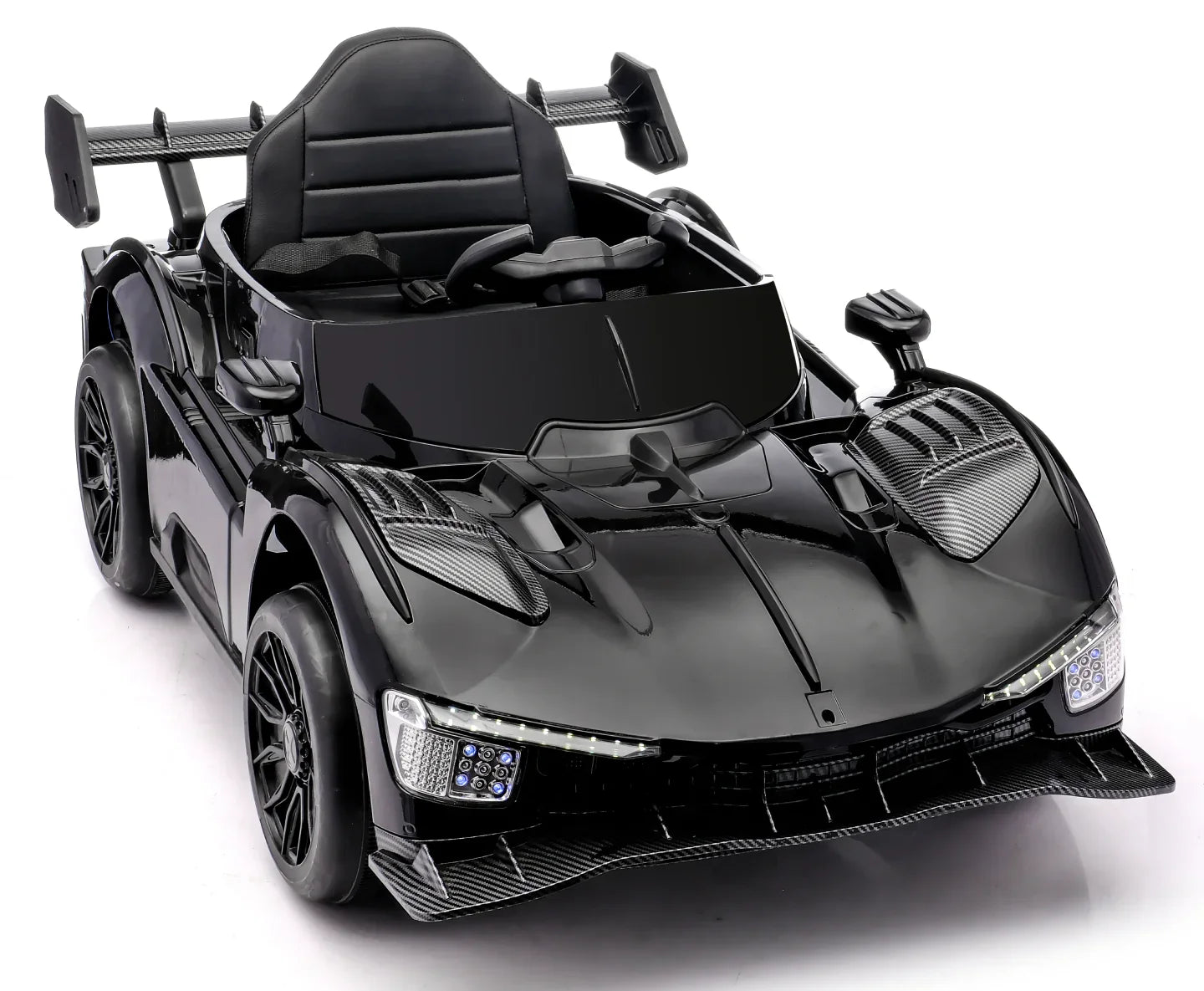 11Cart Premium 12V Kids Electric Ride-On Car with Remote Control, Music System & LED Headlights