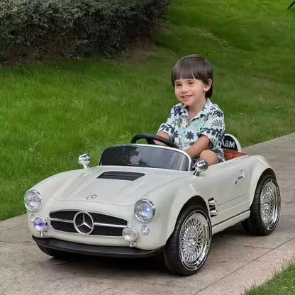 Kids Electric Vintage Mercedez Benz Ride On Sports Car