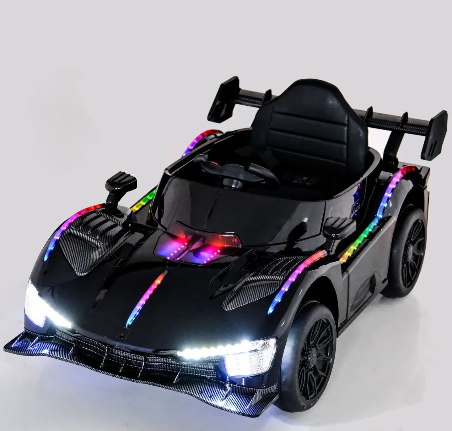 11Cart Premium 12V Kids Electric Ride-On Car with Remote Control, Music System & LED Headlights