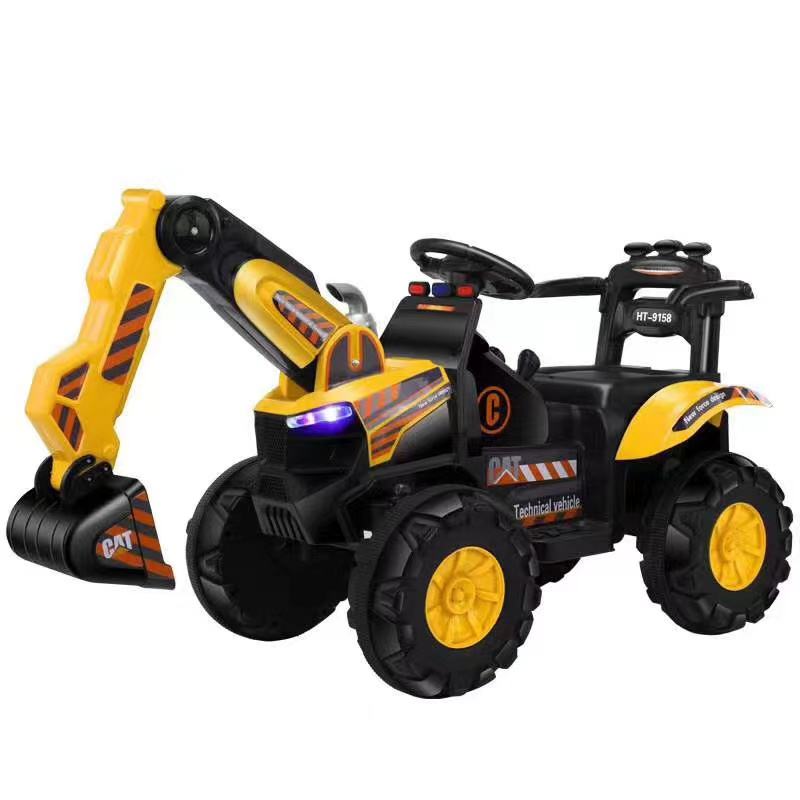 11CART Kids Ride-On JCB Excavator | 12V Battery-Powered Excavator Toy