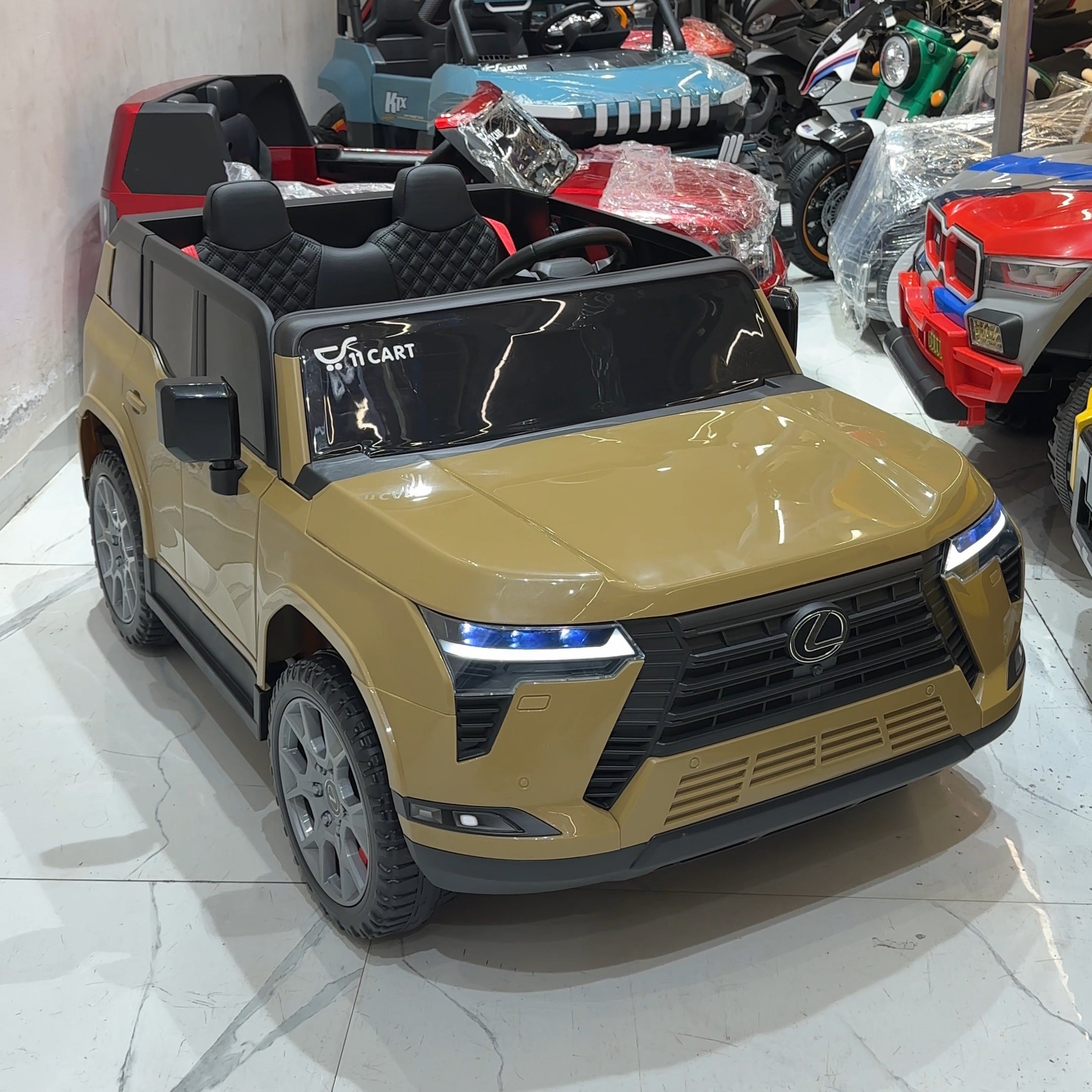 11CART Officially Licensed Lexus LX 12V Kids Ride-On SUV