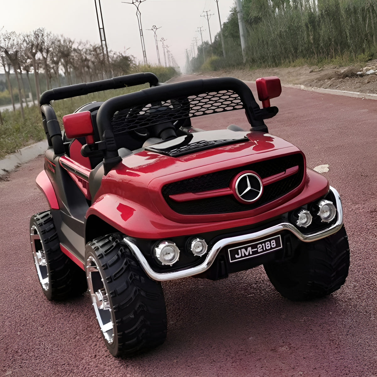 12V Battery Operated Jeep for Kids with Remote Control & Realistic dashboard - 11Cart