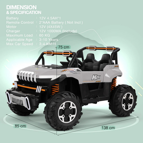 Rechargeable Battery Operated Jeep for Kids