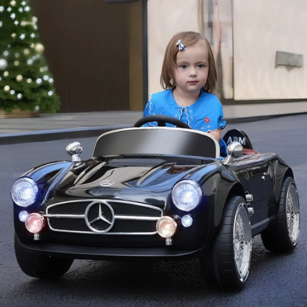 Kids Electric Vintage Mercedez Benz Ride On Sports Car