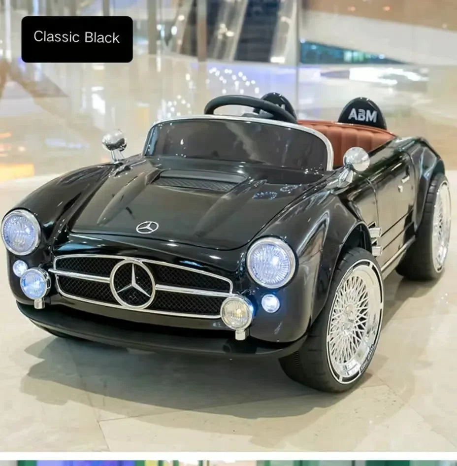 Kids Electric Vintage Mercedez Benz Ride On Sports Car