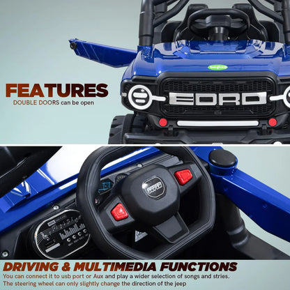 Kids Jeep 4*4 Wheel Drive | Remote & Parent Control