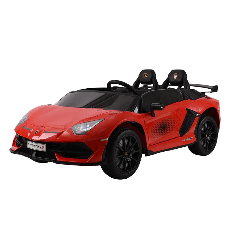 Dual Seater Lamborghini Electric Kids Car | Leather Seat | 4 Motor Kids Car