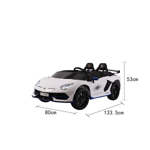 Dual Seater Lamborghini Electric Kids Car | Leather Seat | 4 Motor Kids Car