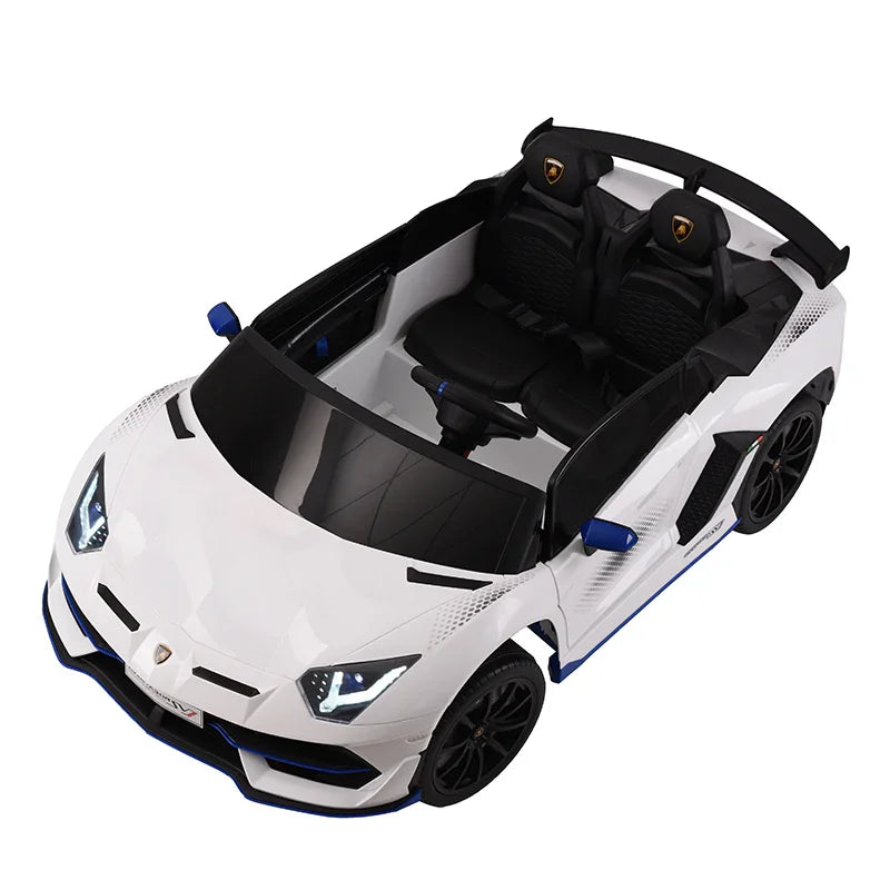 Dual Seater Lamborghini Electric Kids Car | Leather Seat | 4 Motor Kids Car