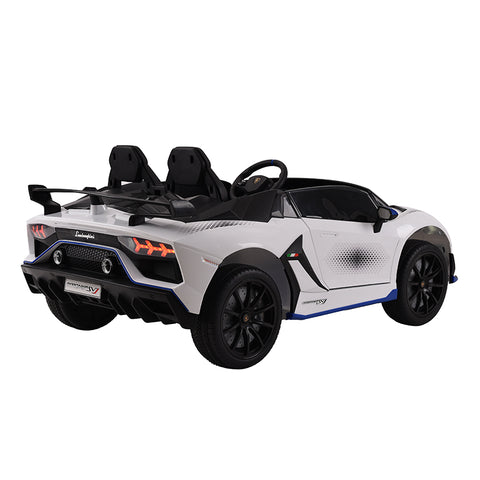 Dual Seater Lamborghini Electric Kids Car | Leather Seat | 4 Motor Kids Car