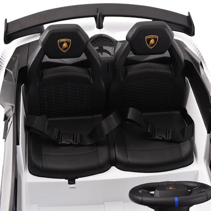 Dual Seater Lamborghini Electric Kids Car | Leather Seat | 4 Motor Kids Car