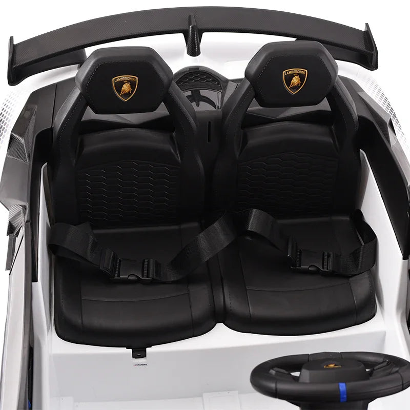 Dual Seater Lamborghini Electric Kids Car | Leather Seat | 4 Motor Kids Car