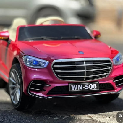 Mercedez Luxury 2-Seater Kids Electric Ride-On Car with Leather Seats & EVA Wheels