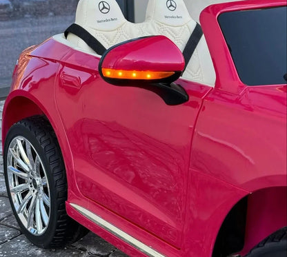 Mercedez Luxury 2-Seater Kids Electric Ride-On Car with Leather Seats & EVA Wheels