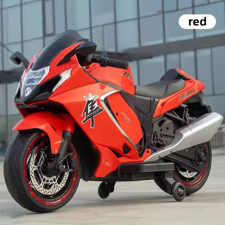 Realistic Hayabusa Electric Kids Bike with Accelerator Sound and Headlights

