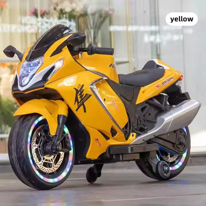 12V Battery Operated Hayabusa Ride-On Bike for Children Aged 2 to 11 Years

