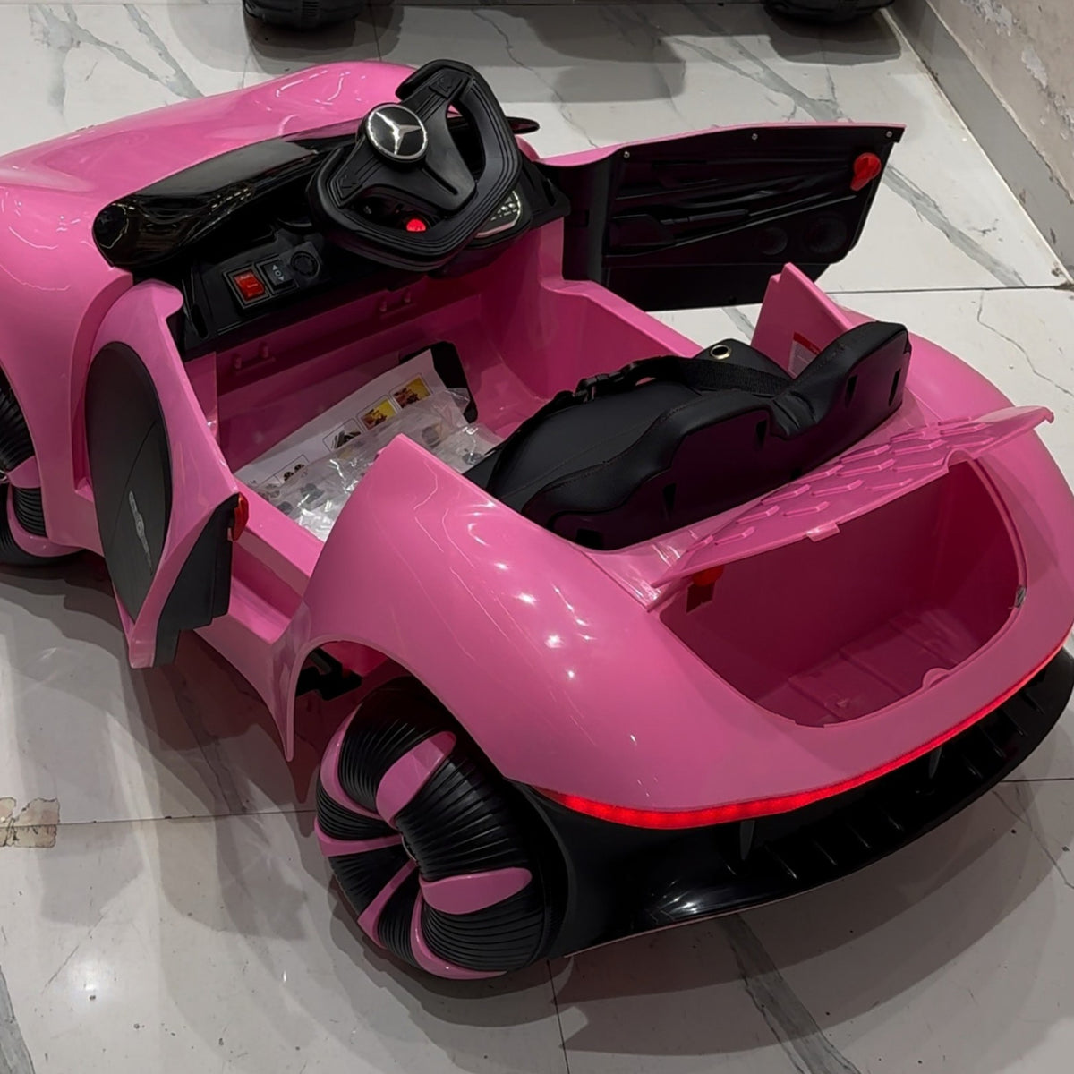 Mercedes Benz 12V Ride on Car with remote & Manual Drive for Kids