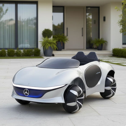 Mercedes Benz 12V Ride on Car with remote & Manual Drive for Kids - Red