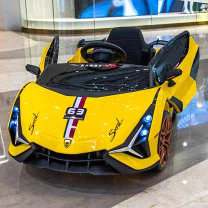Lamborghini Electric Sports Ride on Car for Kids | 4 Channel Parental Control