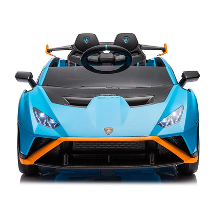 Lamborghini Huraćan STO Kids Car Green- 12V Electric ride on