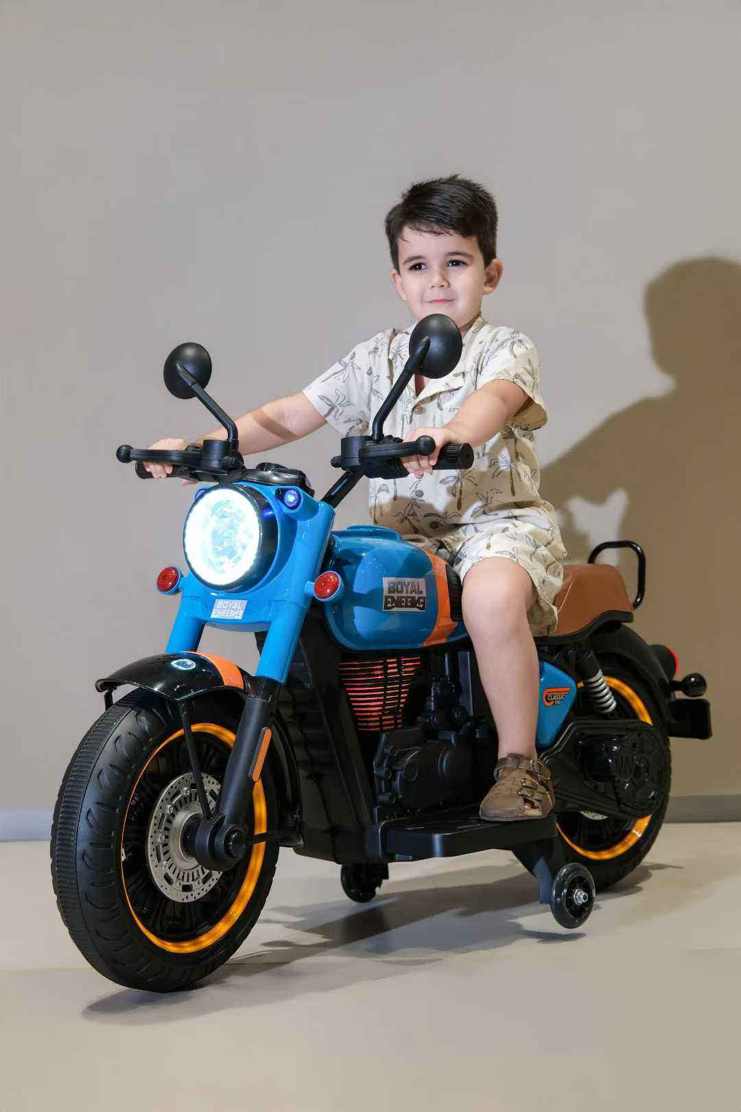 11CART Royal Enfield–Style Bullet Kids Electric Ride-On Bike