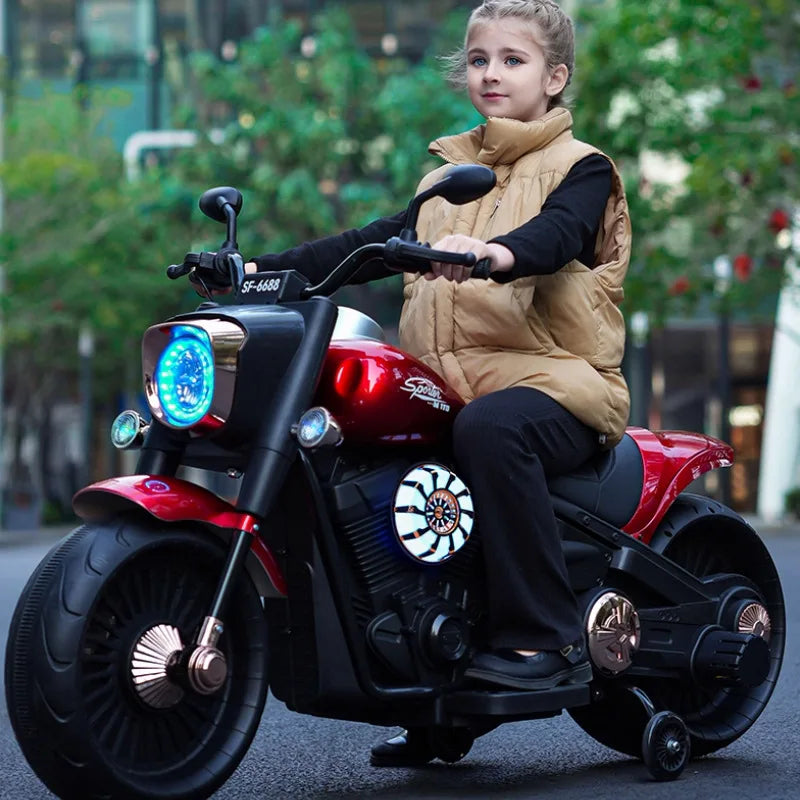 11CART Harley Cruiser Edition – Powerful 12V Kids Electric Ride-On Bike