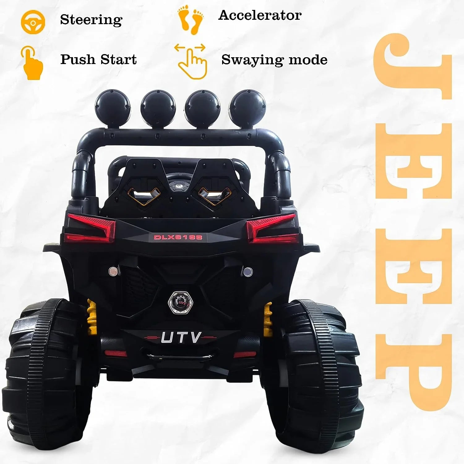 Newest Ride on UTV 4 Wheel for Kids Beach Car Toy kids electric utv DLX6188