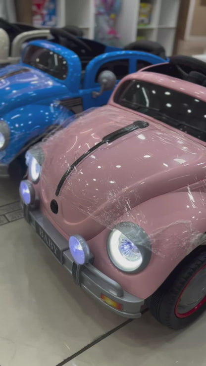 11Cart Volkswagon Beetle Style 12V Kids Electric Ride-On Car