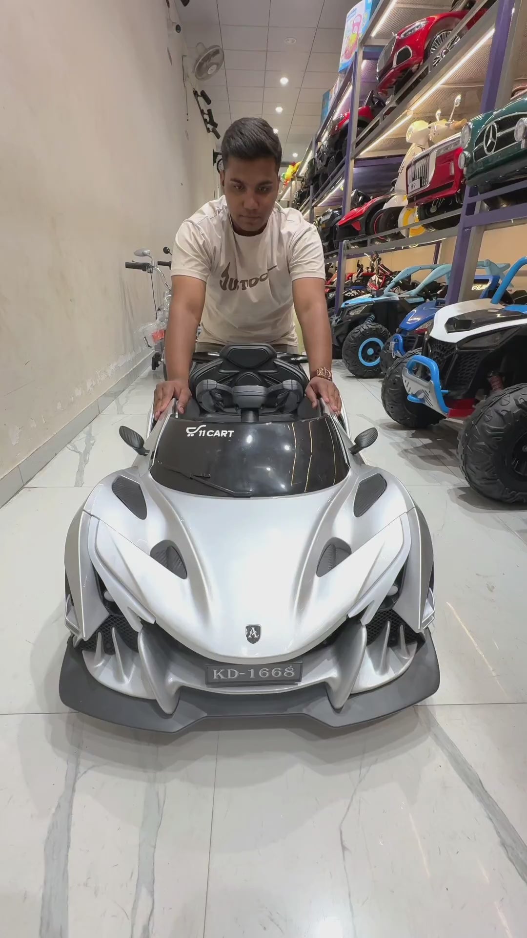 11Cart Maserati KD‑1668 12V Electric Ride-On Car for Kids with Remote Control