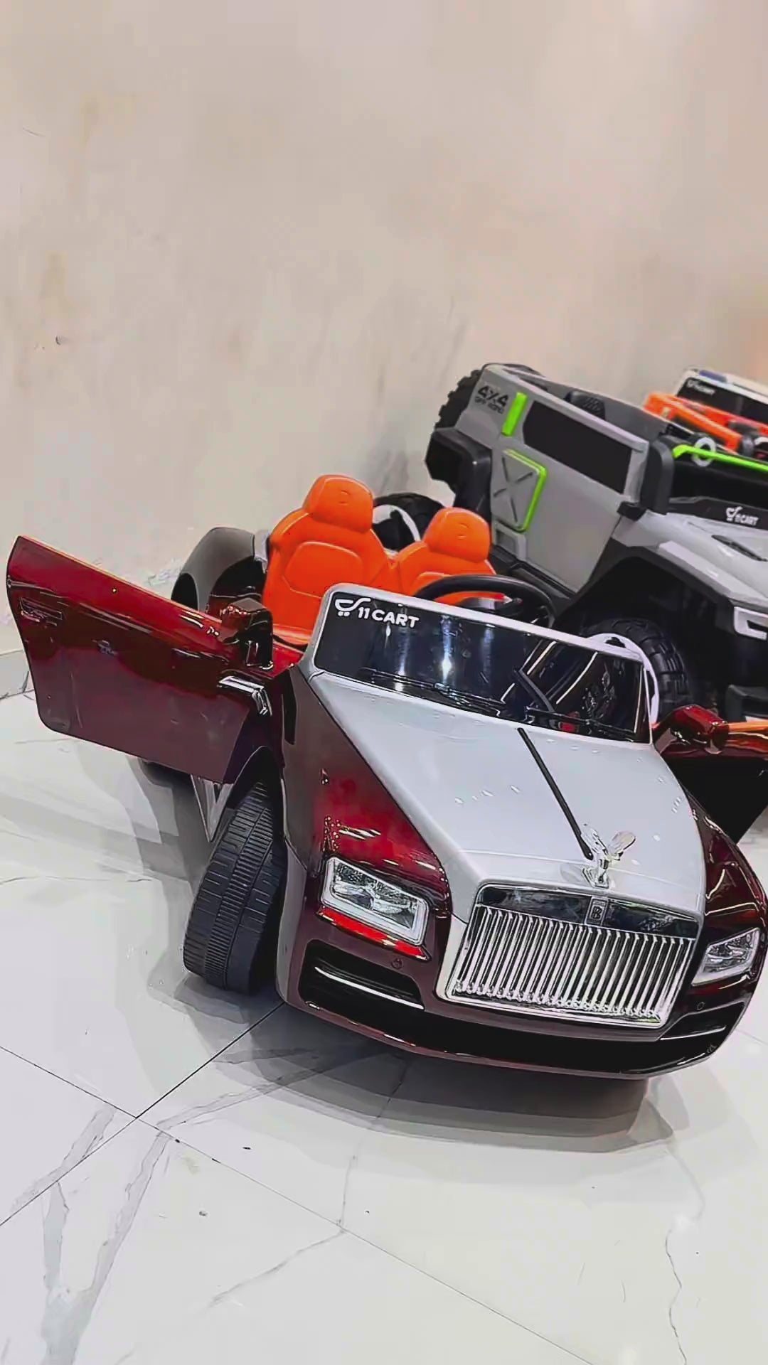 Rolls Royce Electric Ride on Car for Kids & Toddlers with Remote Control - Red