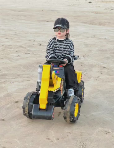 11CART Kids Ride-On JCB Excavator | 12V Battery-Powered Excavator Toy
