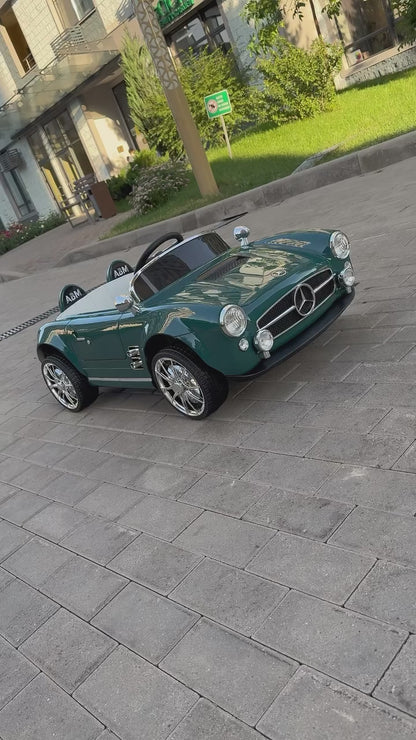 Kids Electric Vintage Mercedez Benz Ride On Sports Car