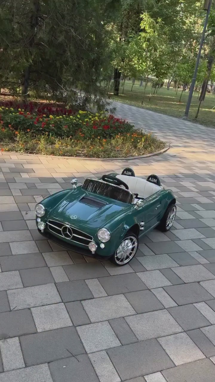 Kids Electric Vintage Mercedez Benz Ride On Sports Car