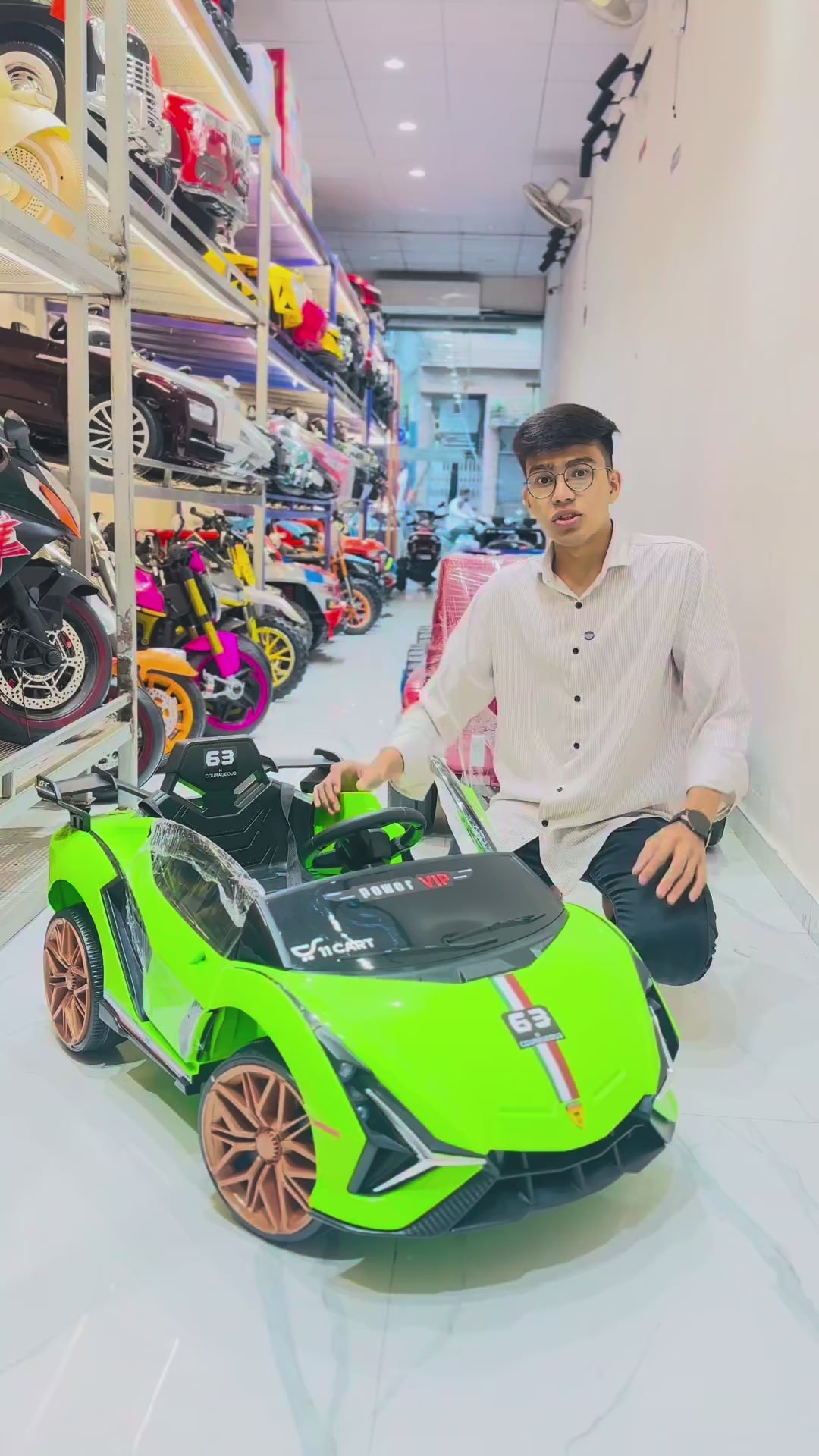 Lamborghini Electric Sports Ride on Car for Kids | 4 Channel Parental Control
