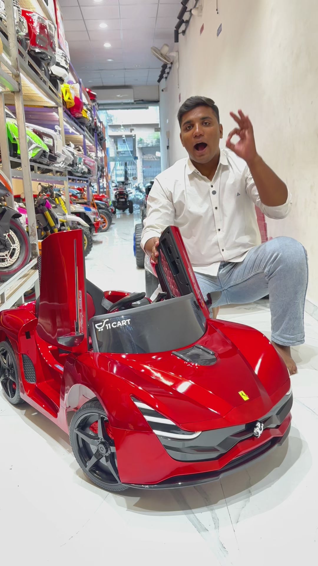 Electric Ride-on Car with Remote for Kids