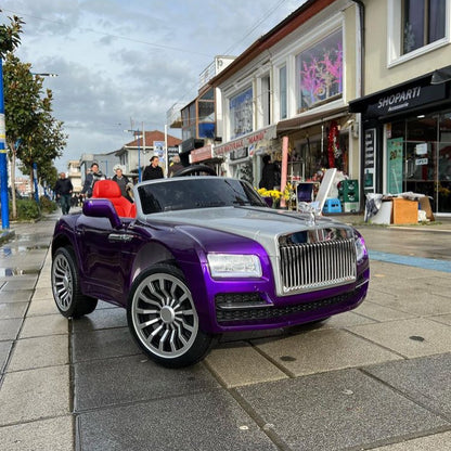 Rolls Royce Rechargeable Ride on Car for Kids & Toddlers with Remote Control - Purple