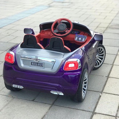 Rolls Royce Rechargeable Ride on Car for Kids & Toddlers with Remote Control - Purple