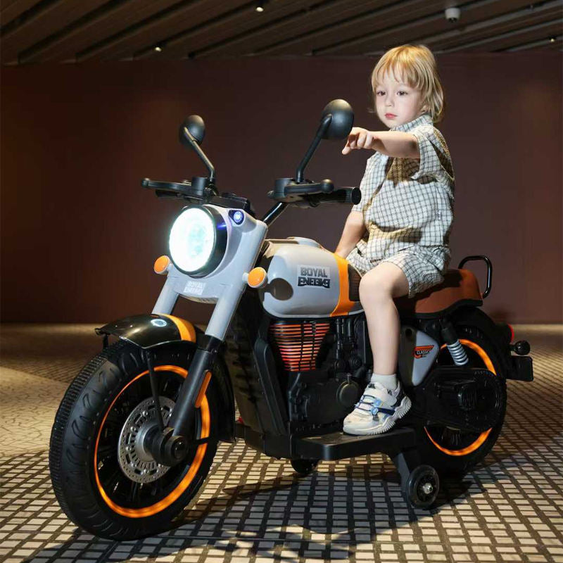 11CART Royal Enfield–Style Bullet Kids Electric Ride-On Bike