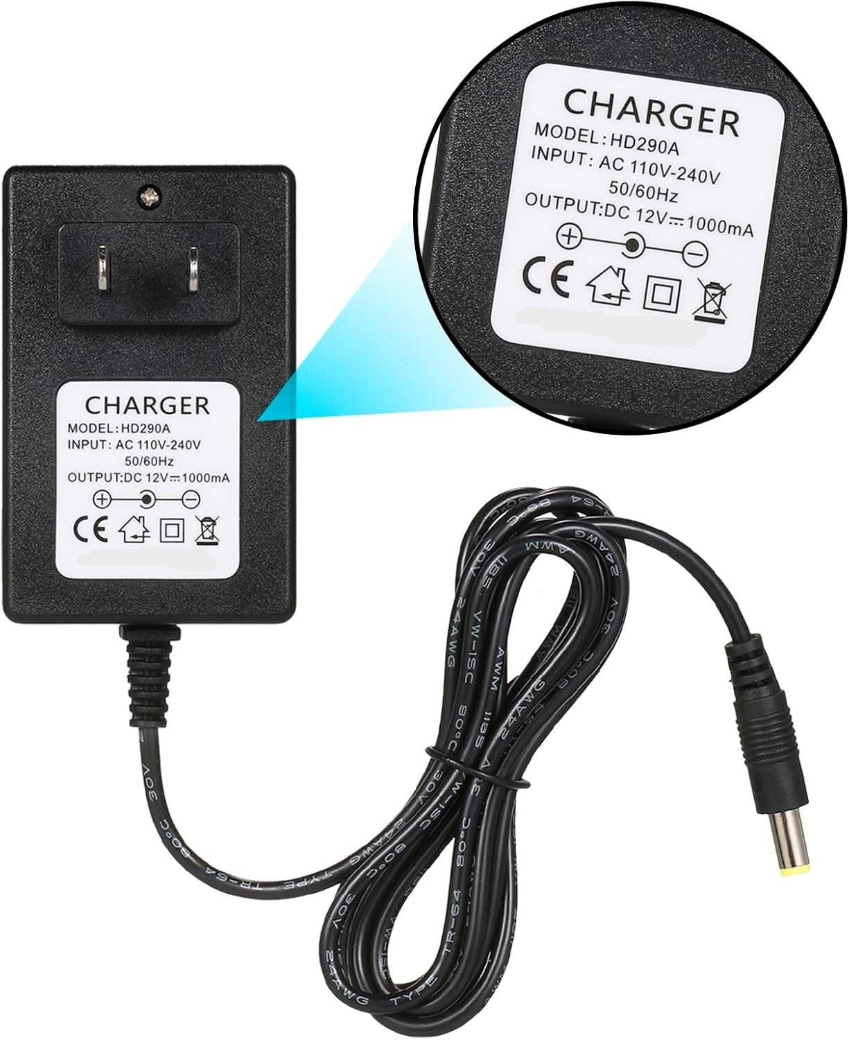11CART 12V Universal Battery Charger for Kids Ride-On Cars, Bikes & Electric Toys
