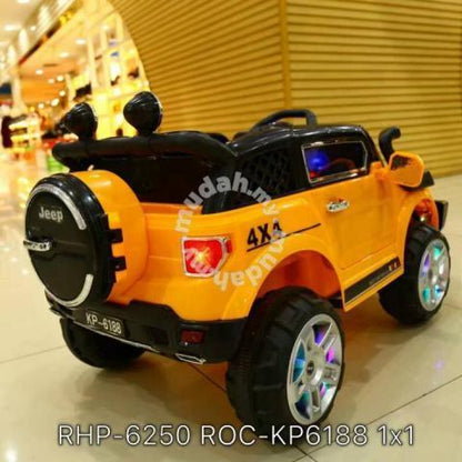 12V Ride on Compass Jeep with Remote for Toddlers - 11Cart