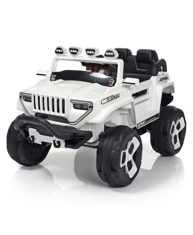 2022 4 Wheel Drive on 12v White Bugatti for Kids & Toddlers - 11Cart